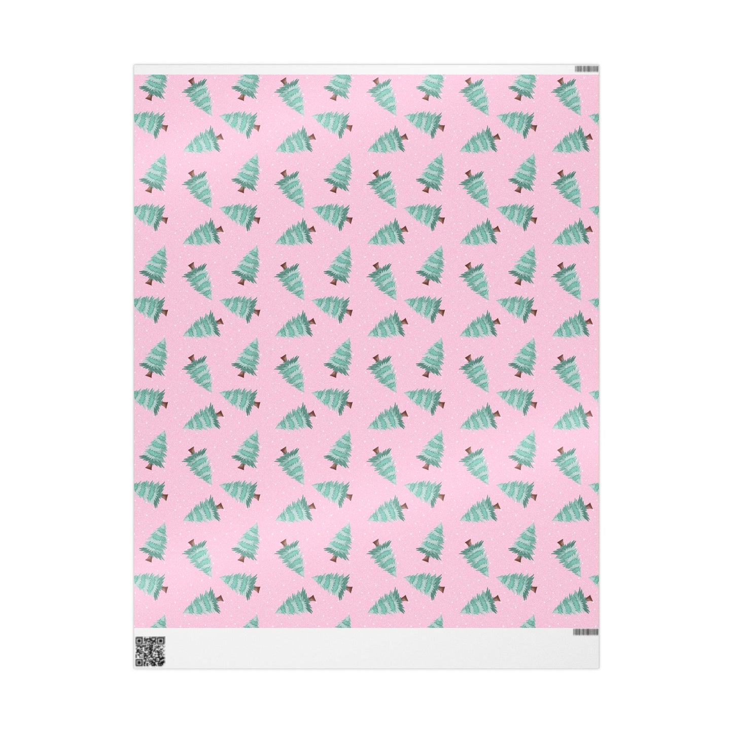 Winter Christmas Trees Wrapping Paper