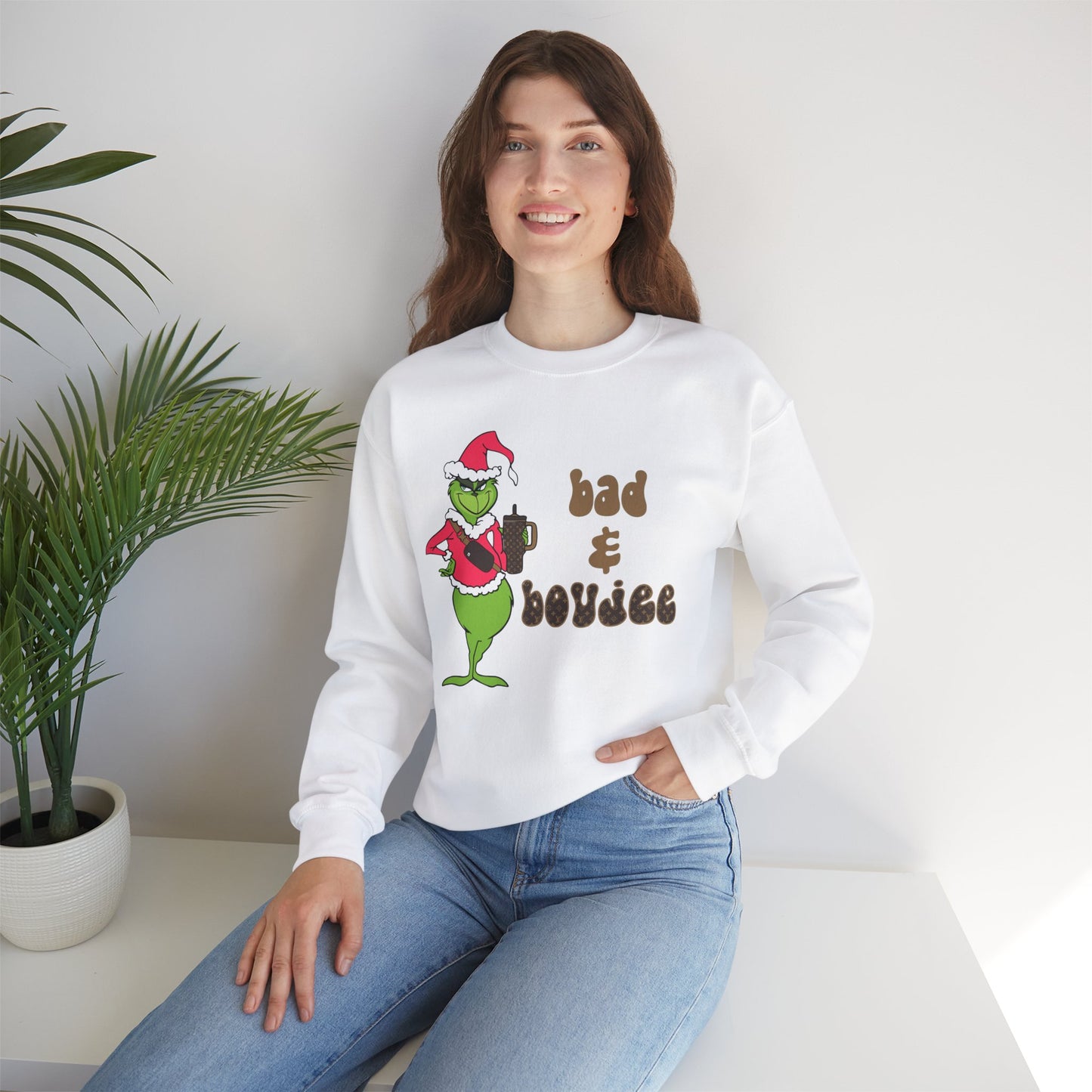 Bad and Boujee Grinchmas Sweatshirt