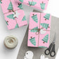 Winter Christmas Trees Wrapping Paper