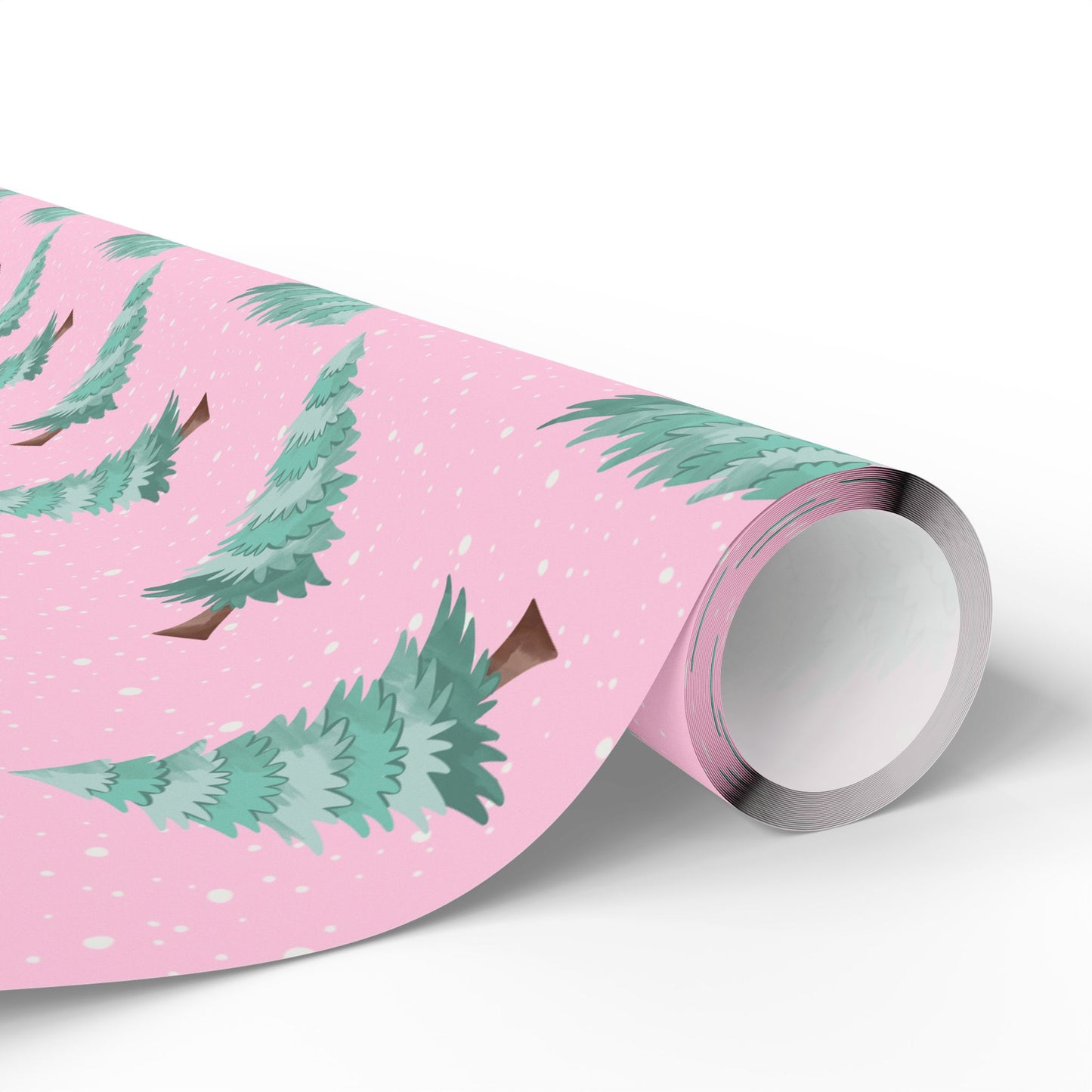 Winter Christmas Trees Wrapping Paper