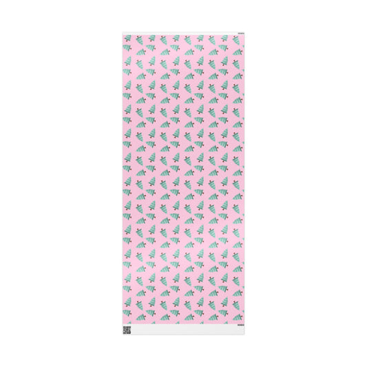 Winter Christmas Trees Wrapping Paper