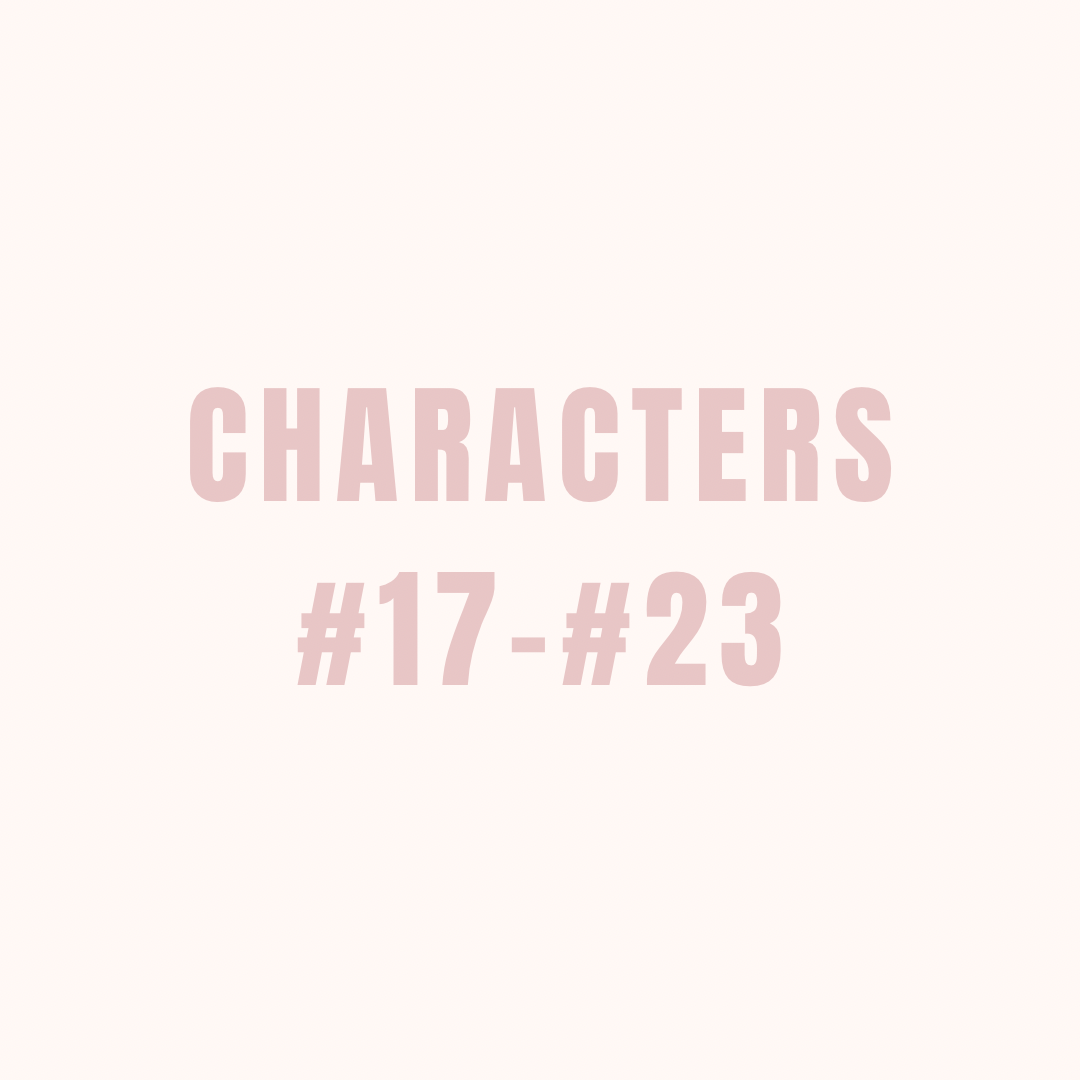 Characters 17- 23